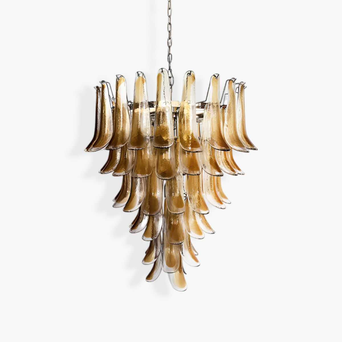 Amber Tiered Glass Chandelier – AIBIALIGHT