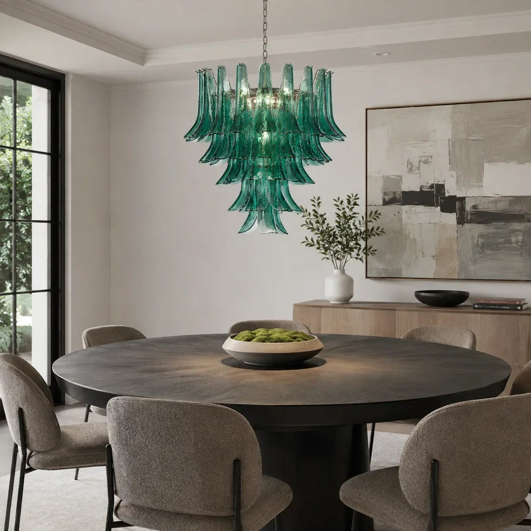 Green Glass Chandeliers: Bringing Nature-Inspired Color Into Modern Interiors