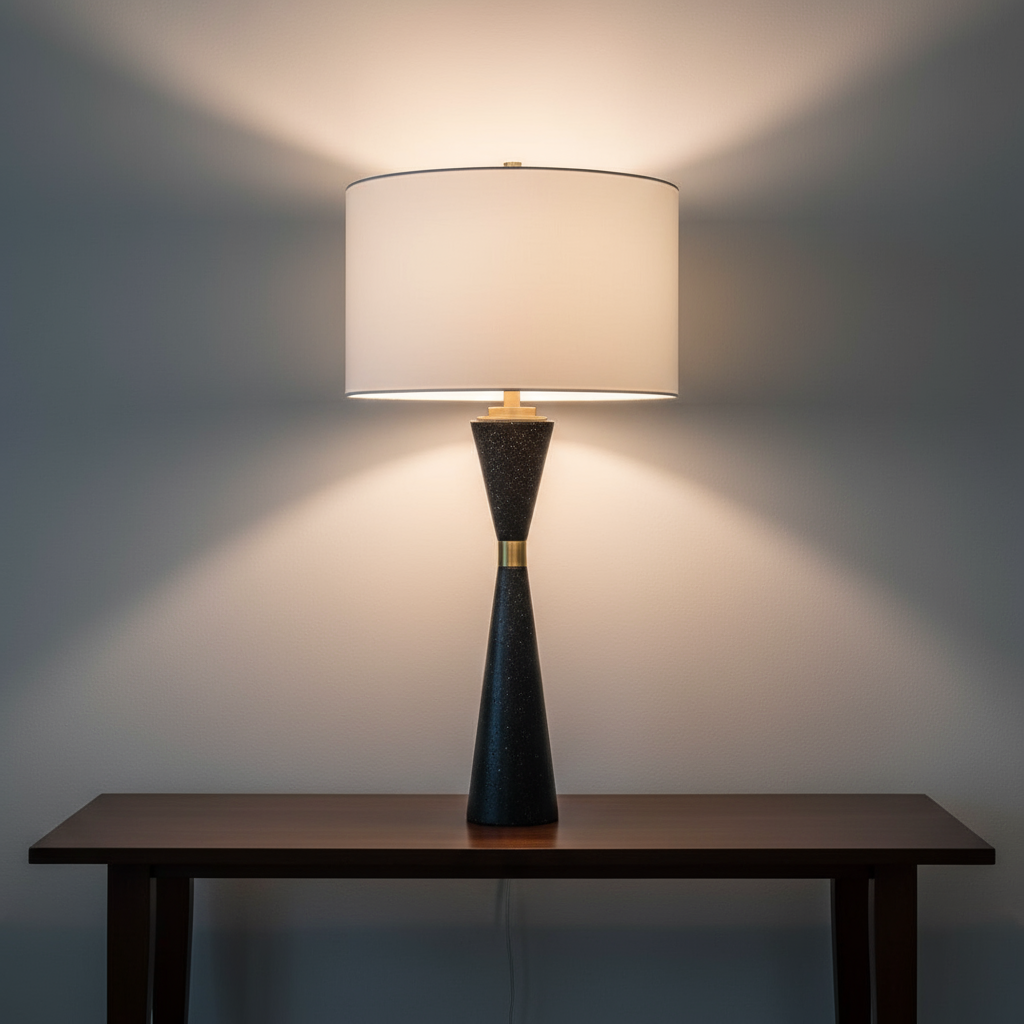 Illuminate Your Space with the Hourglass Table Lamp
