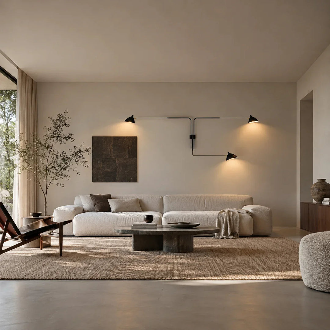 Long Arm Lighting for Living Rooms: Floor, Wall, or Ceiling?
