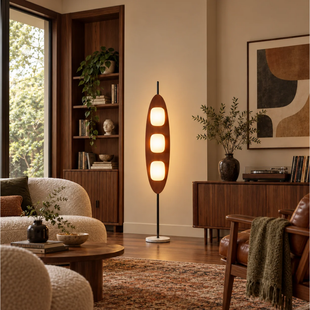 Marble Base Floor Lamps: One Material, Four Different Profiles