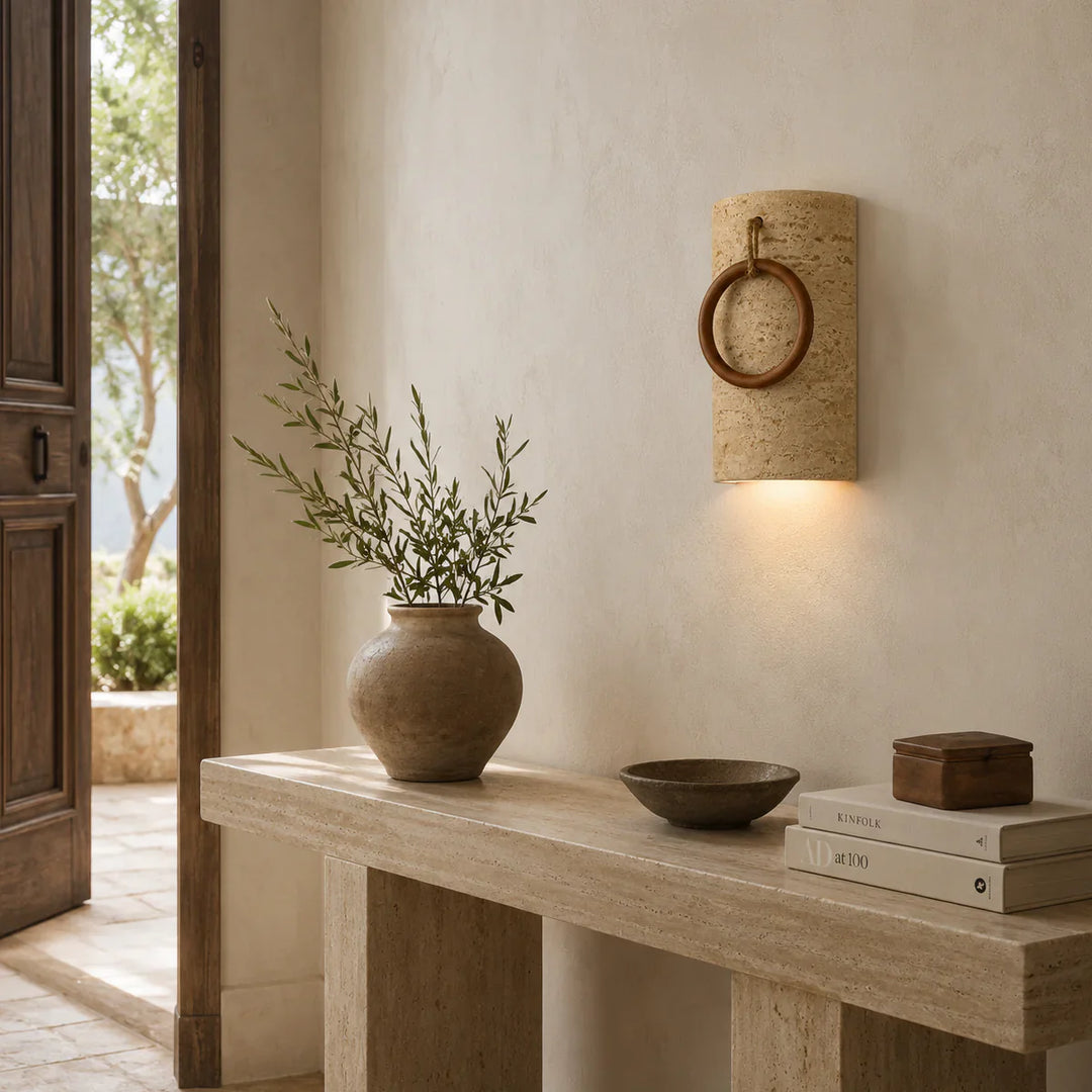 Travertine Lighting for Warm Modern Interiors