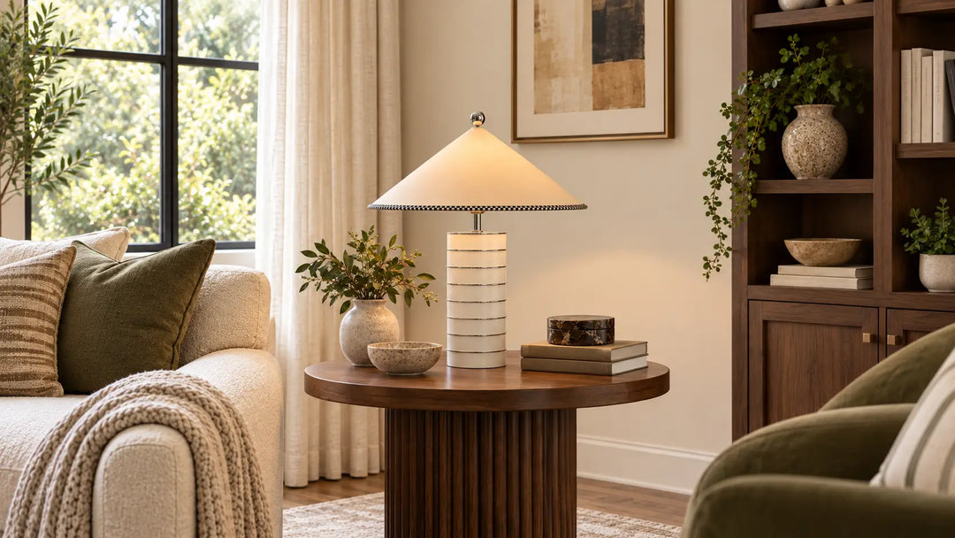 What Changes When a Table Lamp Uses a Fabric Shade