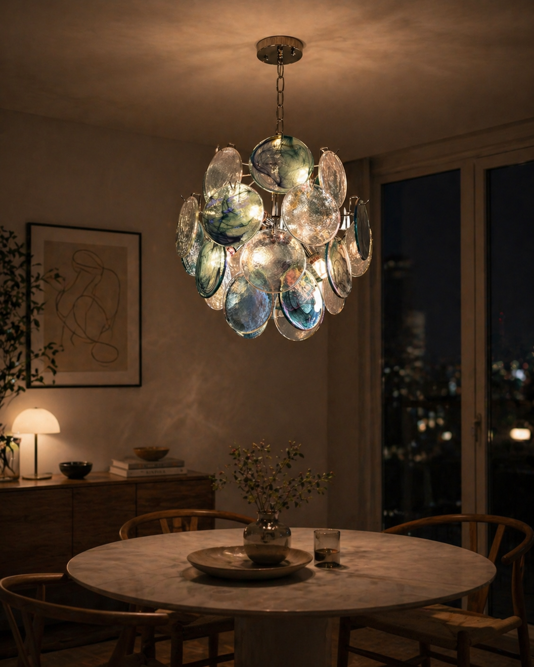 AMBERA Glass Chandelier 28