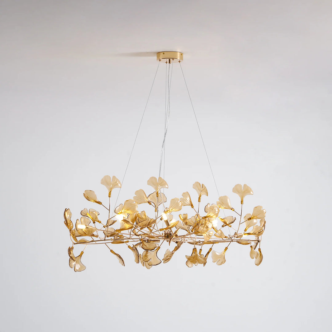 Acrylic Gingko Chandelier 12