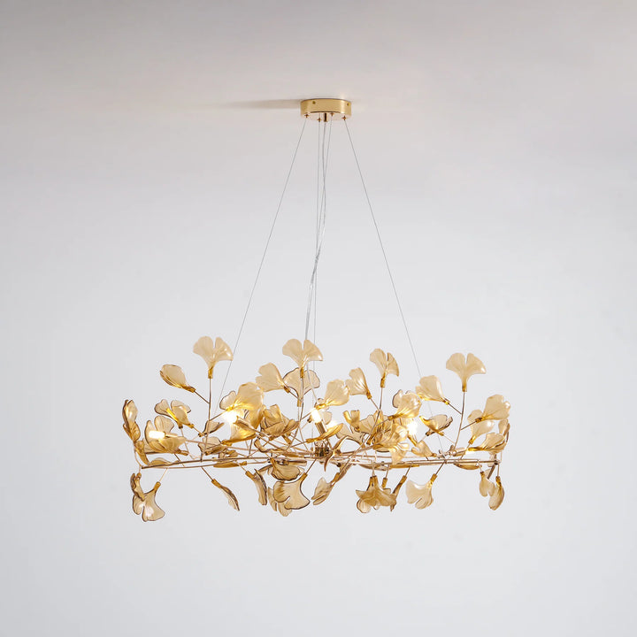 Acrylic Gingko Chandelier 12