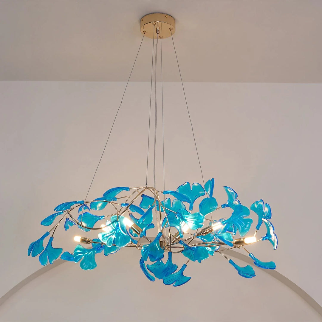 Acrylic Gingko Chandelier 2