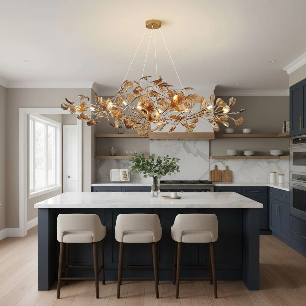 Acrylic Gingko Chandelier 25