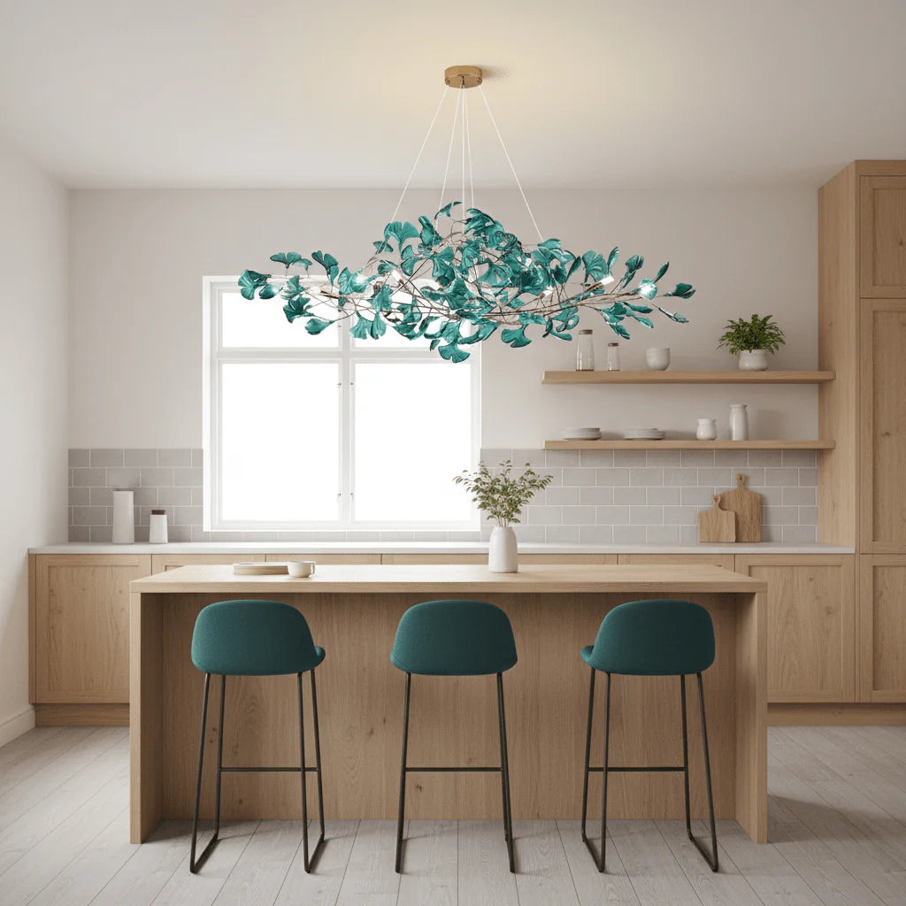 Acrylic Gingko Chandelier 26