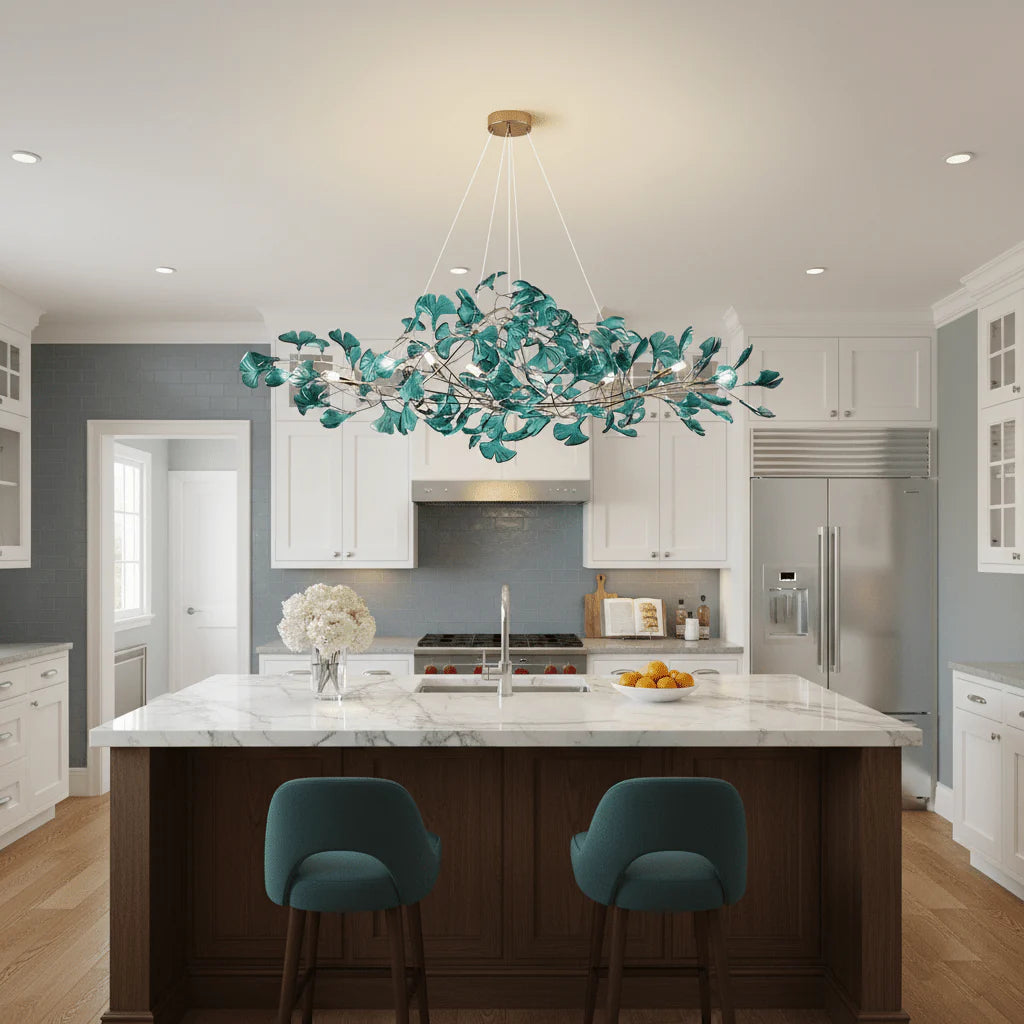 Acrylic Gingko Chandelier 27