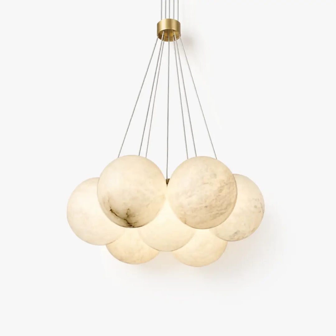 Alabaster Balls Chandelier 1
