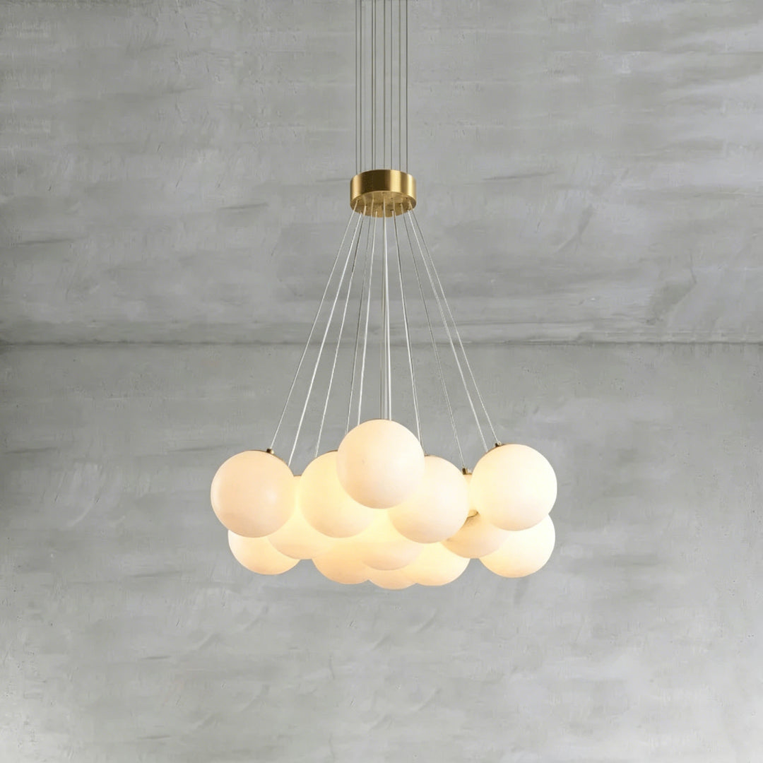 Alabaster Balls Chandelier 10