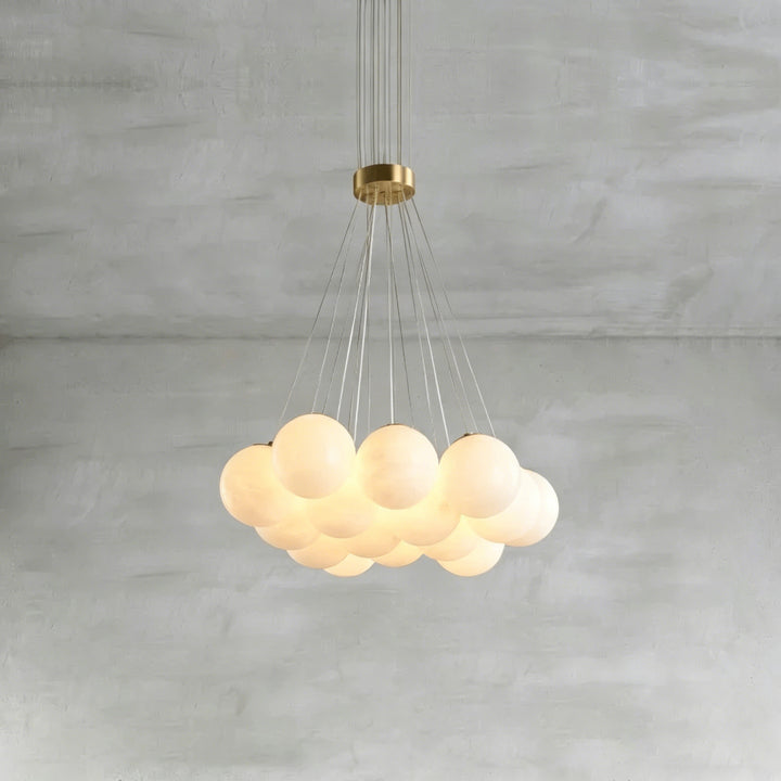 Alabaster Balls Chandelier 11