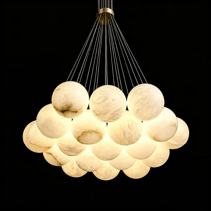 Alabaster Balls Chandelier 5