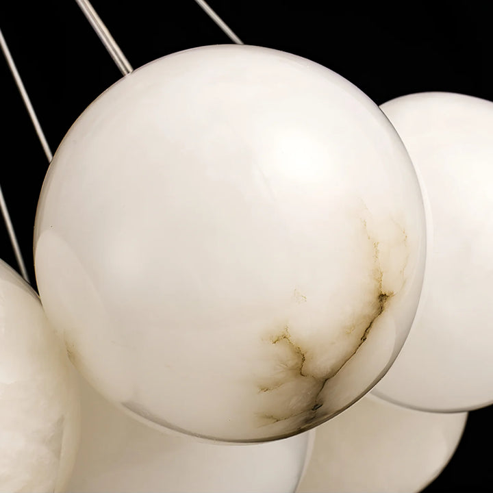 Alabaster Balls Chandelier 6