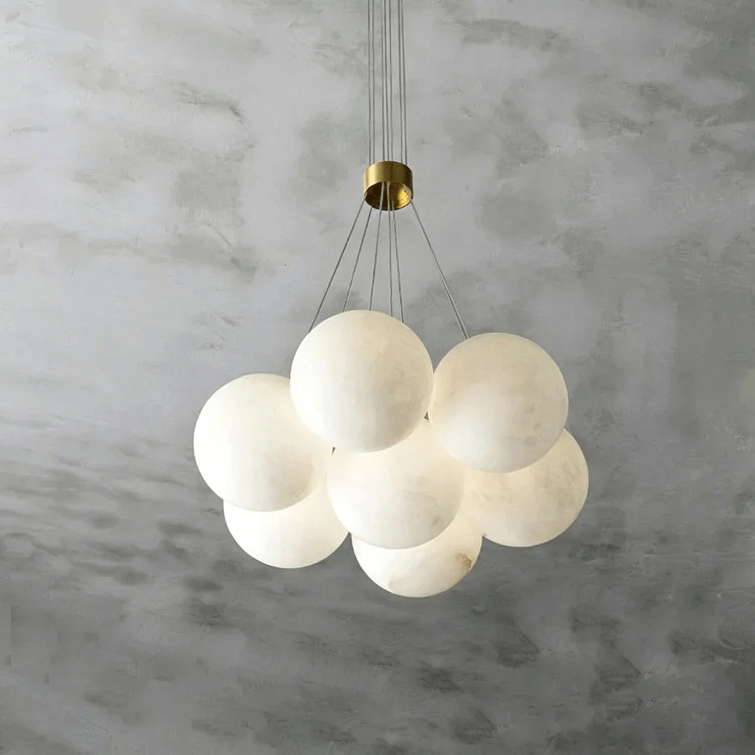 Alabaster Balls Chandelier 7
