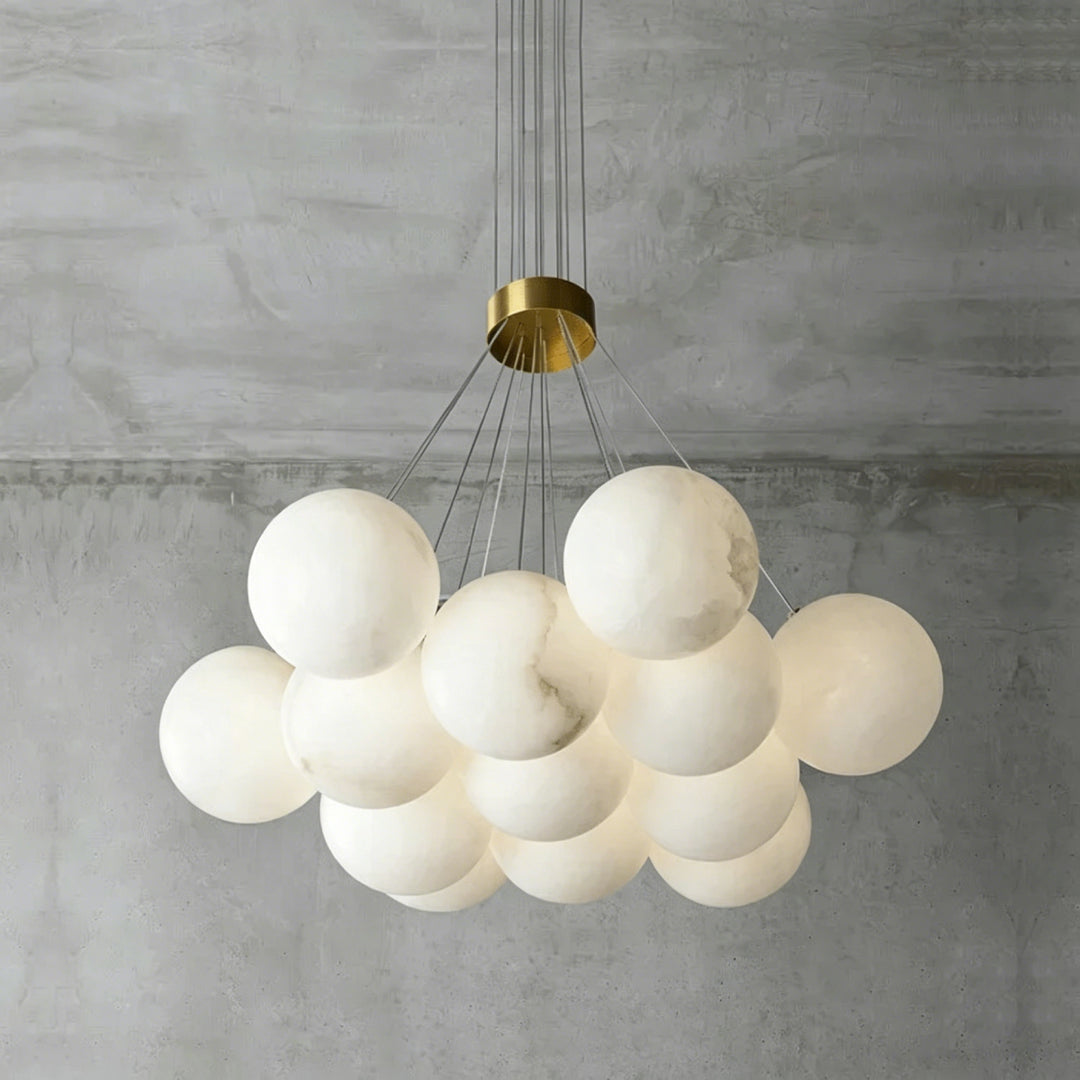 Alabaster Balls Chandelier 8