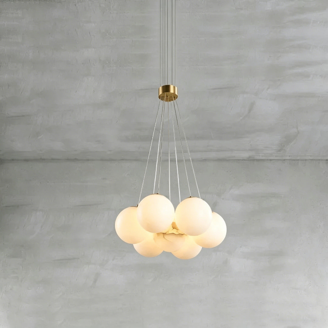 Alabaster Balls Chandelier 9