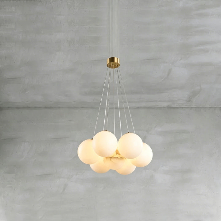 Alabaster Balls Chandelier 9