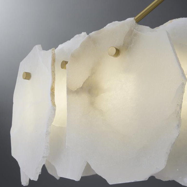 Alabaster Bloom Circular Chandelier 10