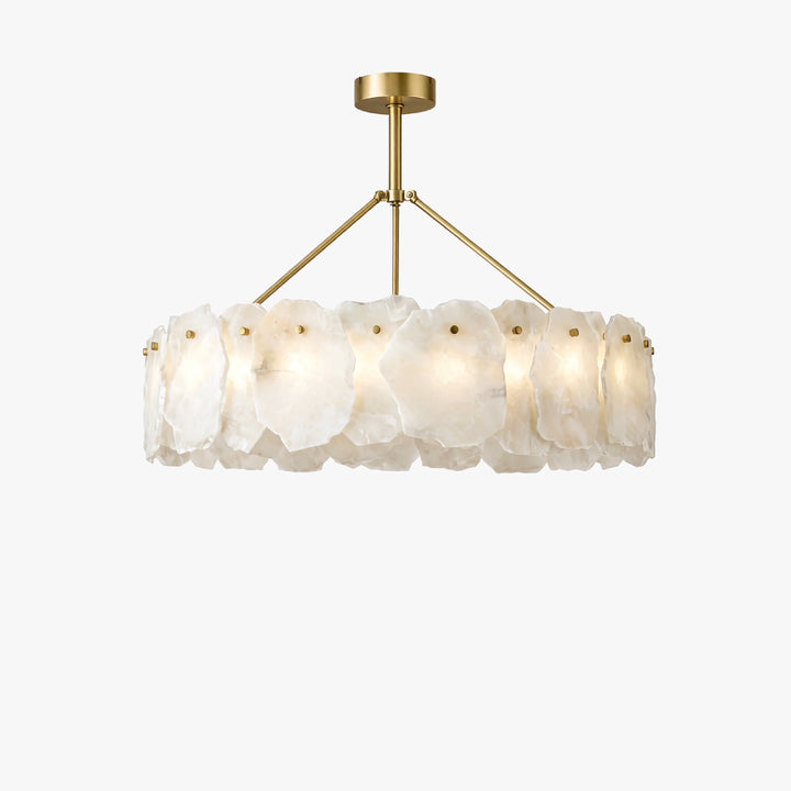 Alabaster Bloom Circular Chandelier 2