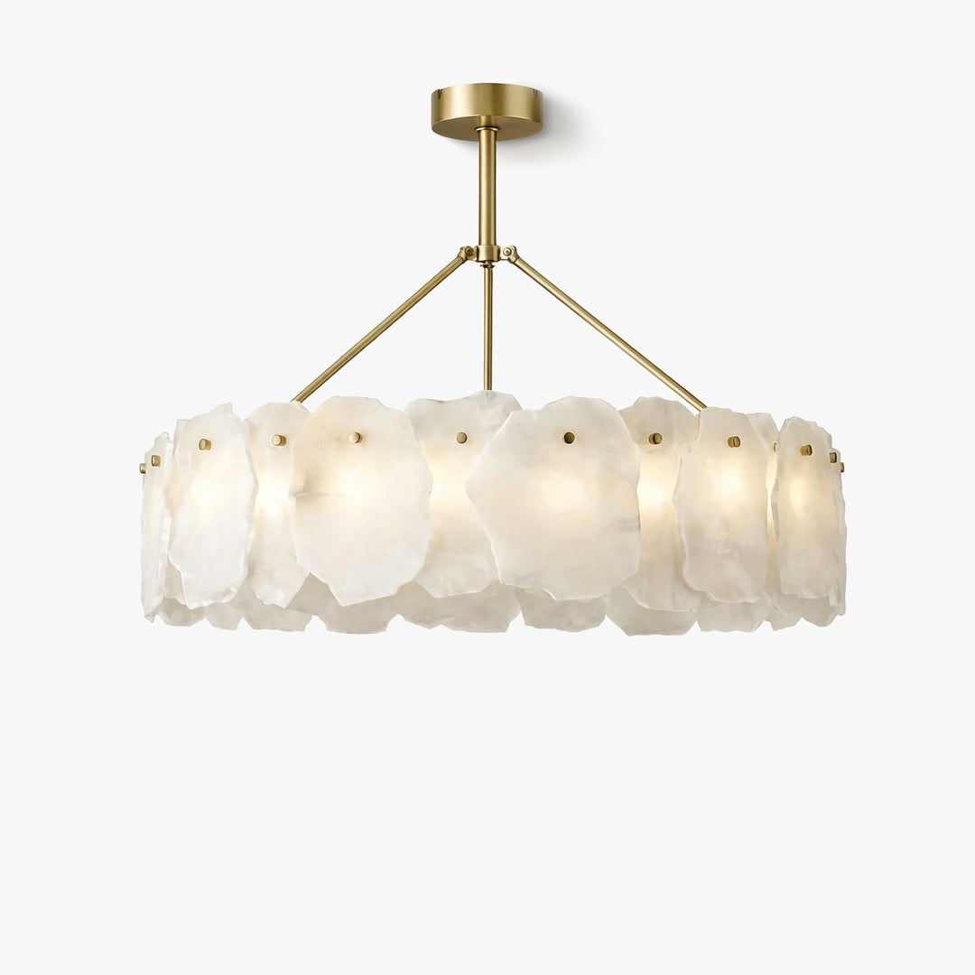 Alabaster Bloom Circular Chandelier 3
