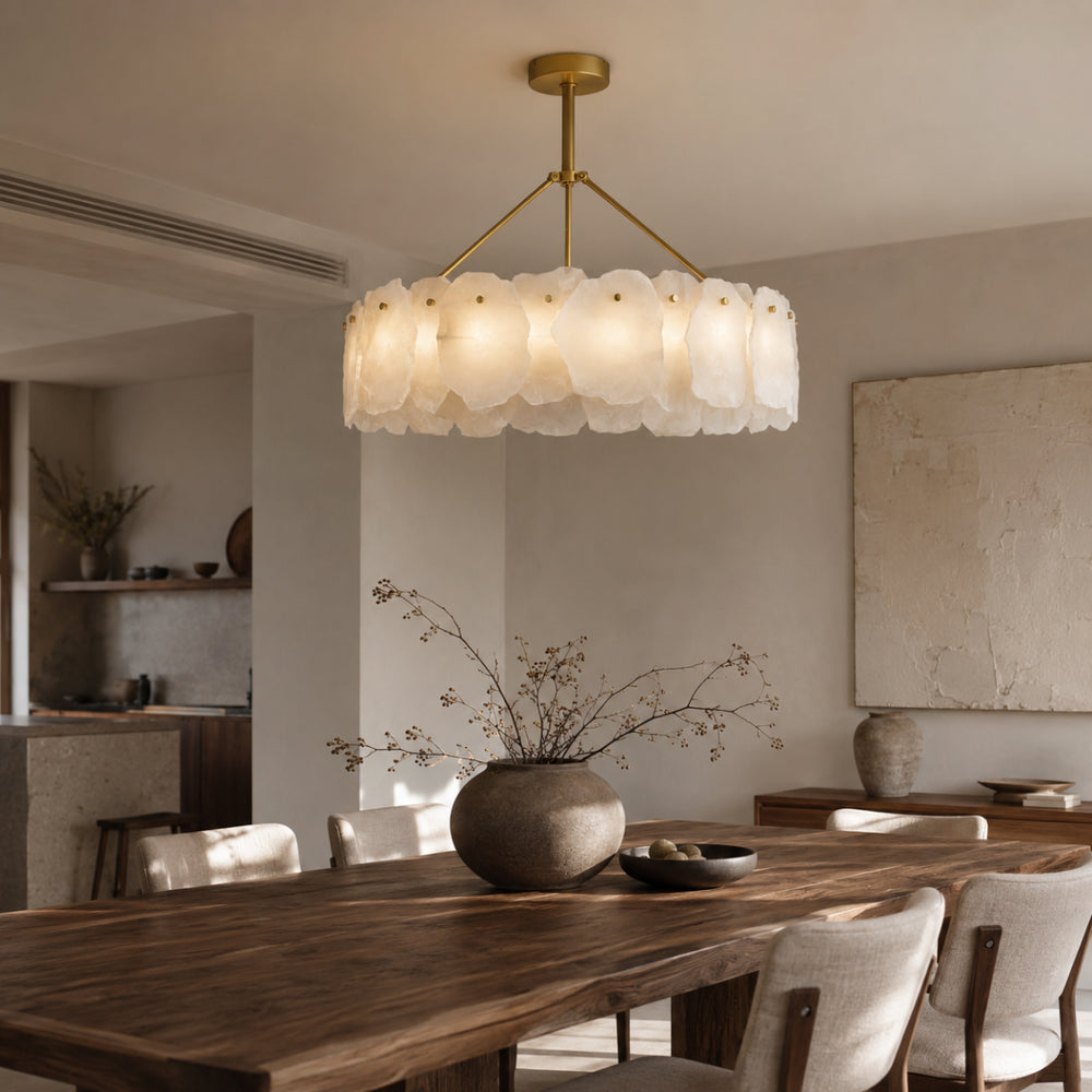 Alabaster Bloom Circular Chandelier 5