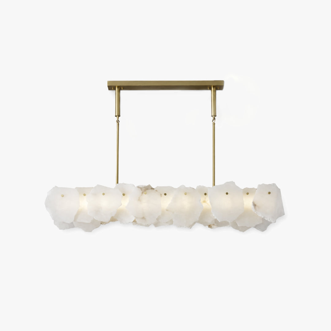 Alabaster Bloom Elongated Chandelier 3
