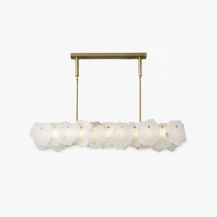 Alabaster Bloom Elongated Chandelier 3