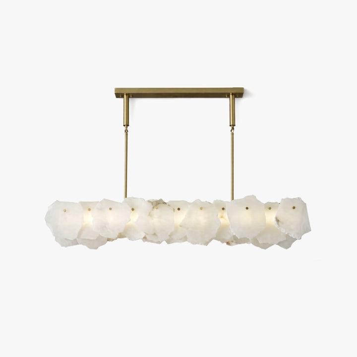 Alabaster Bloom Elongated Chandelier 9