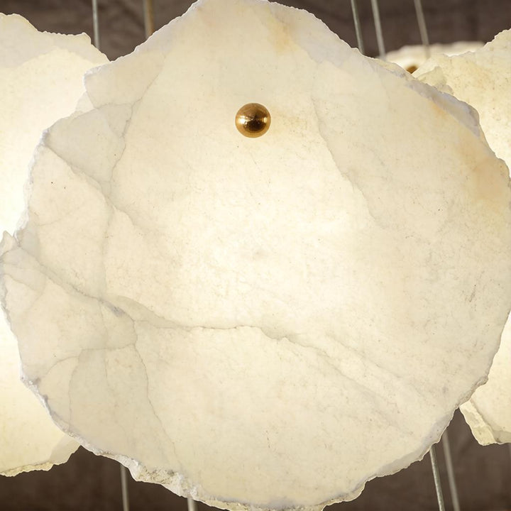 Alabaster Bloom Ring Chandelier 15