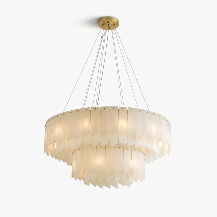 Alabaster Cascade Tiered Chandelier 1