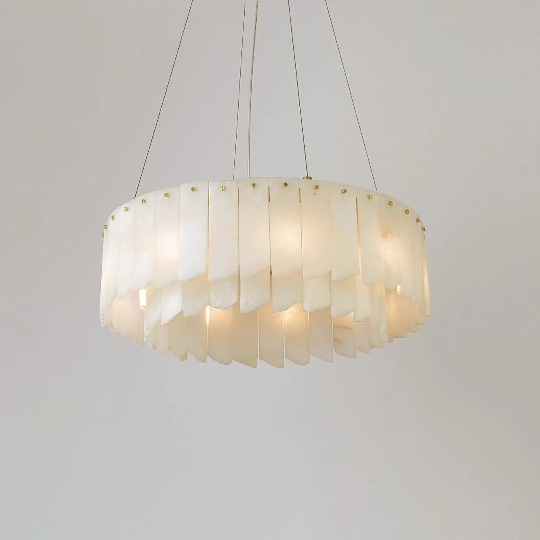 Alabaster Cascade Tiered Chandelier 10