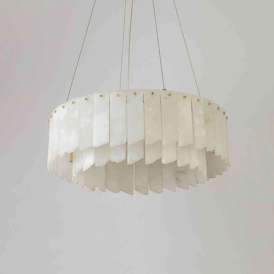 Alabaster Cascade Tiered Chandelier 11