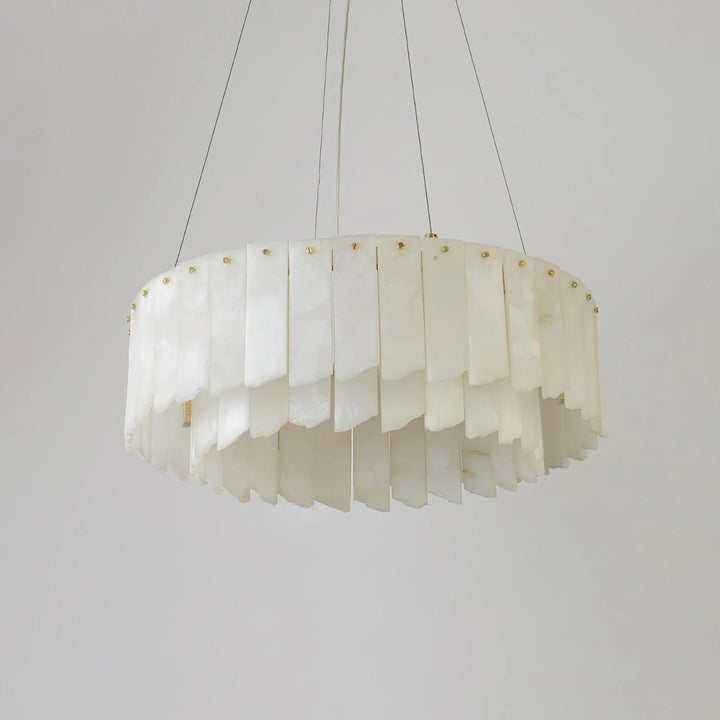 Alabaster Cascade Tiered Chandelier 11
