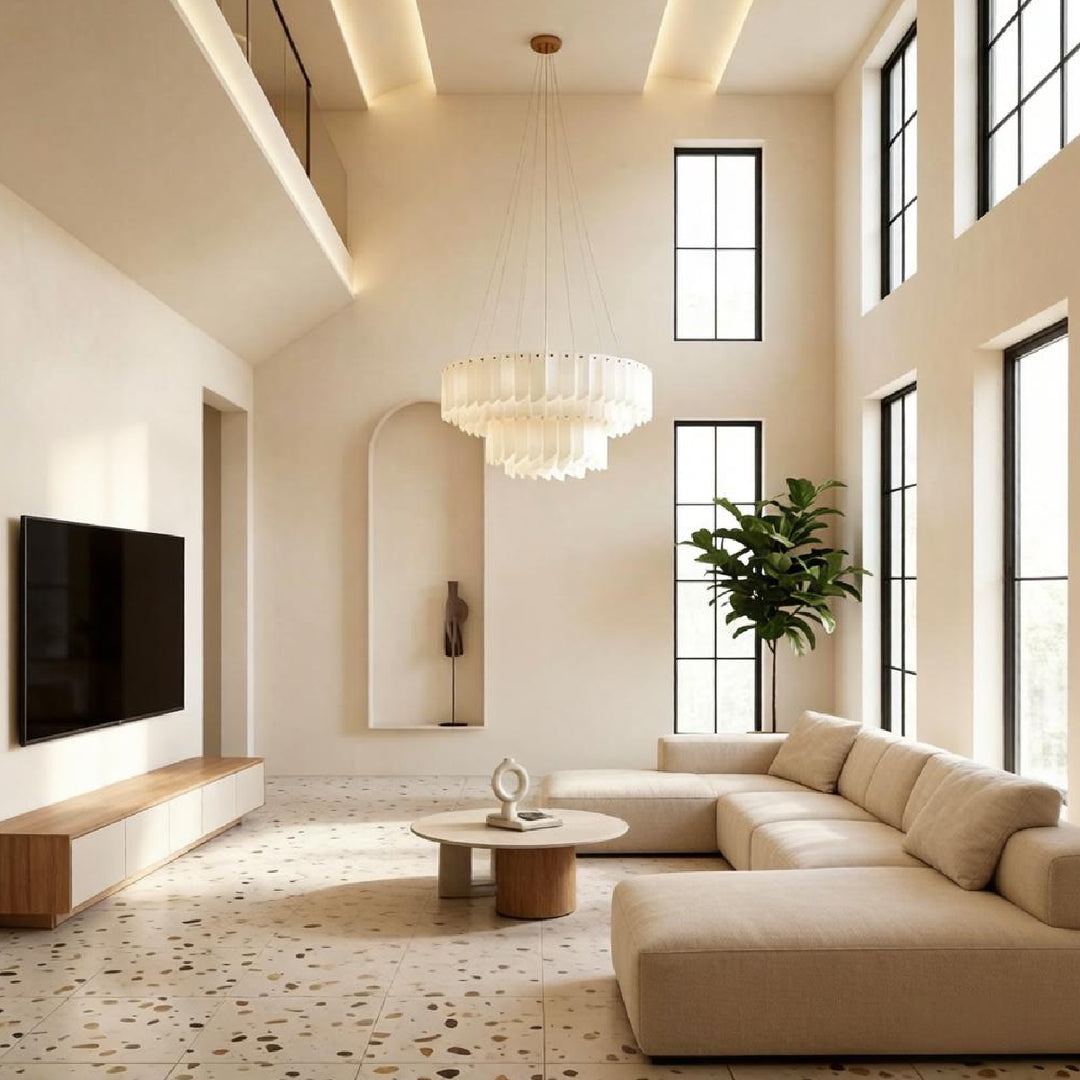 Alabaster Cascade Tiered Chandelier 3