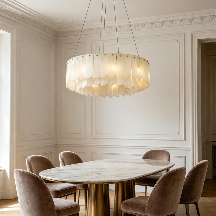 Alabaster Cascade Tiered Chandelier 6