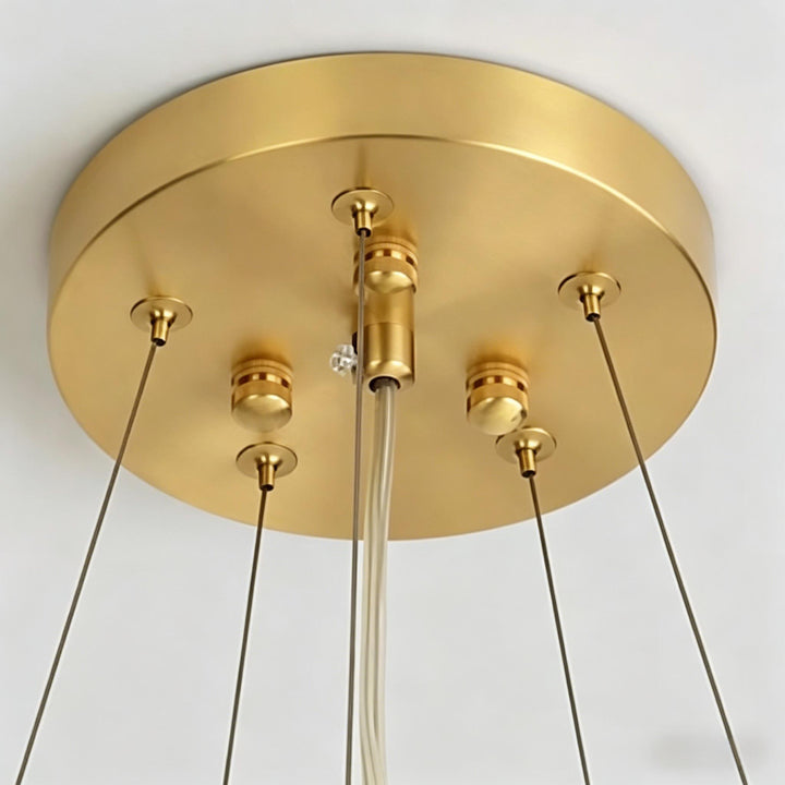 Alabaster Cascade Tiered Chandelier 7