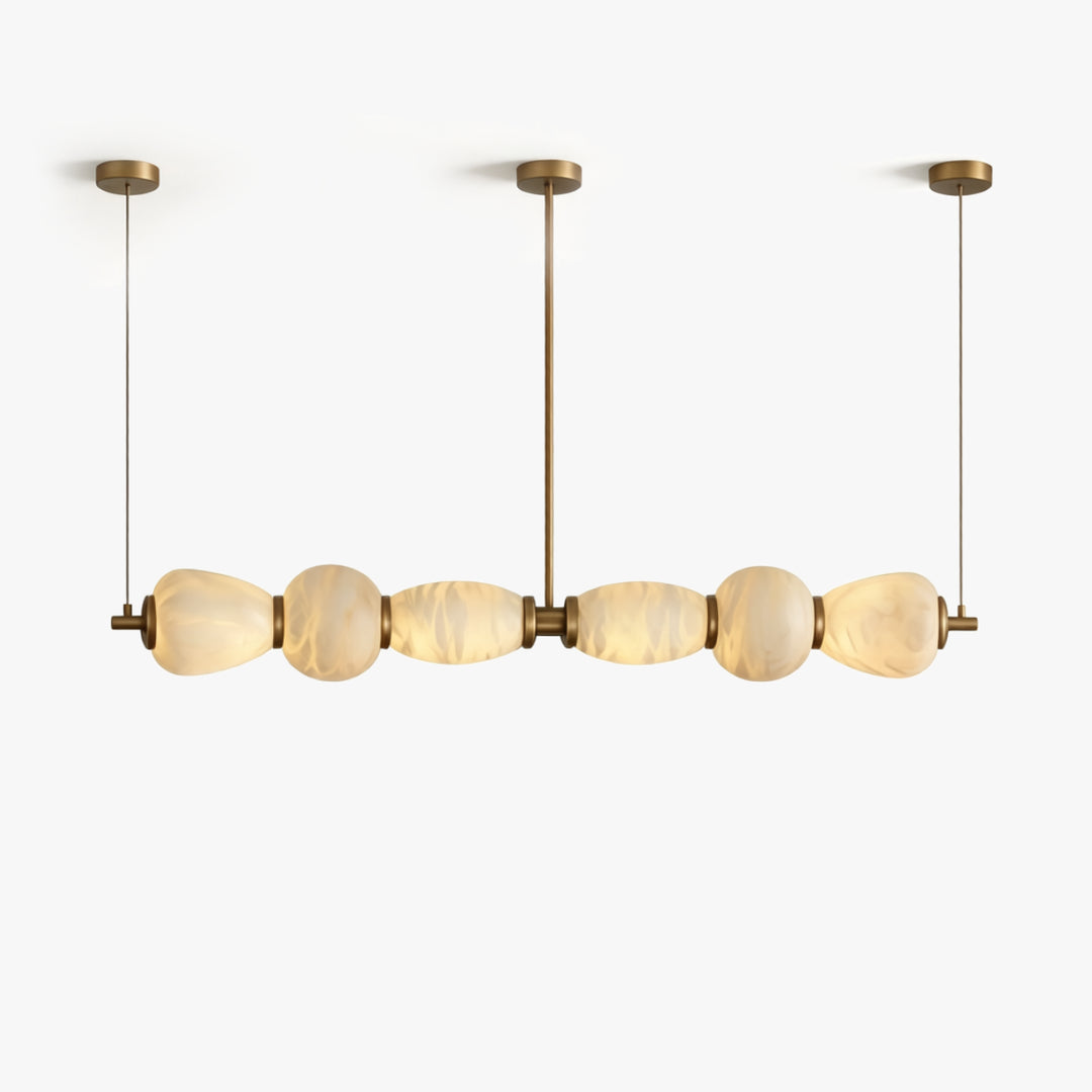 Alabaster Linear Island Chandelier 1