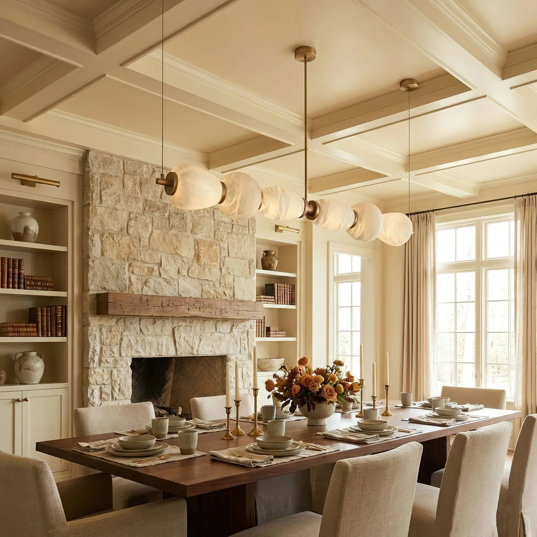 Alabaster Linear Island Chandelier – AIBIALIGHT