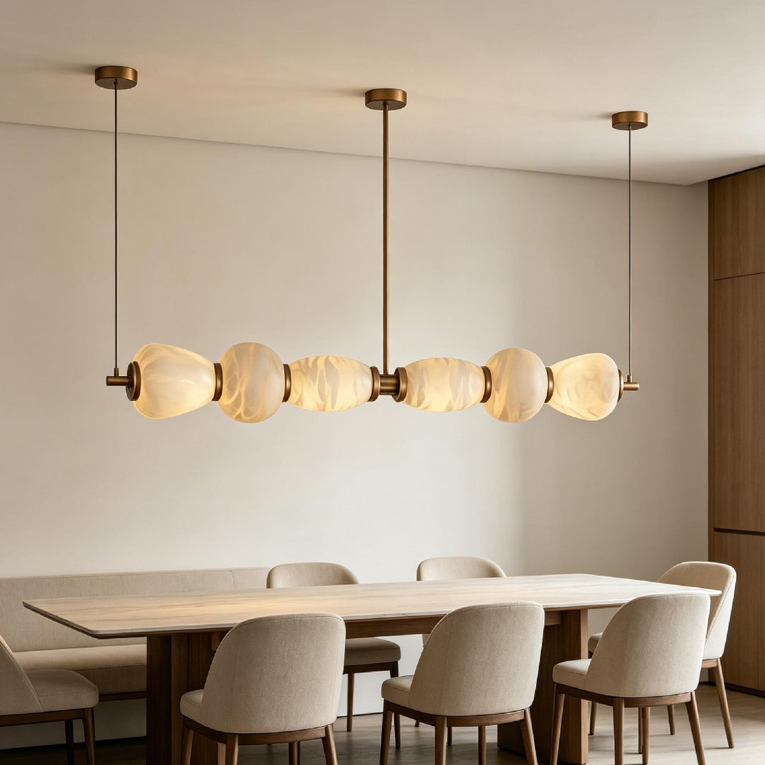 Alabaster Linear Island Chandelier – AIBIALIGHT