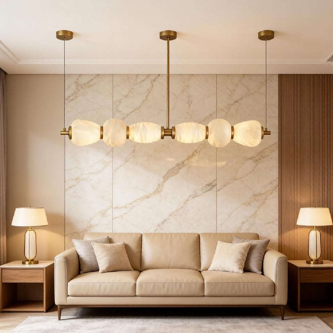 Alabaster Linear Island Chandelier – AIBIALIGHT