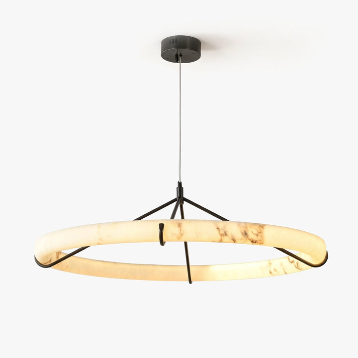 Alabaster Ring Pendant Lamp 1