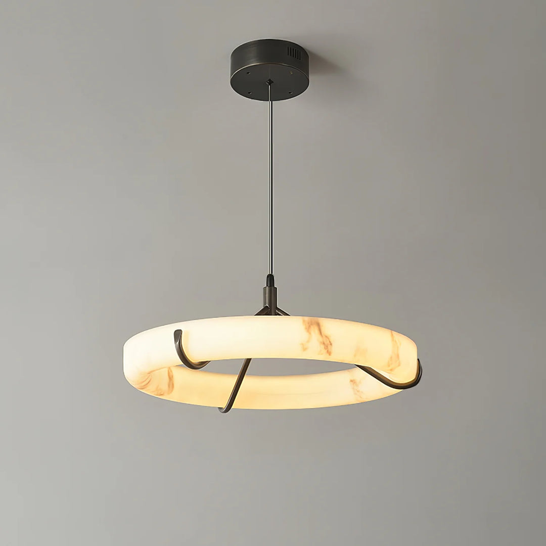 Alabaster Ring Pendant Lamp 14