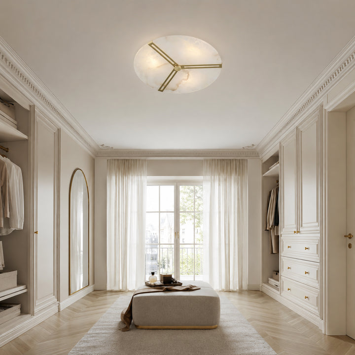 Alabaster Round Ceiling Light 6