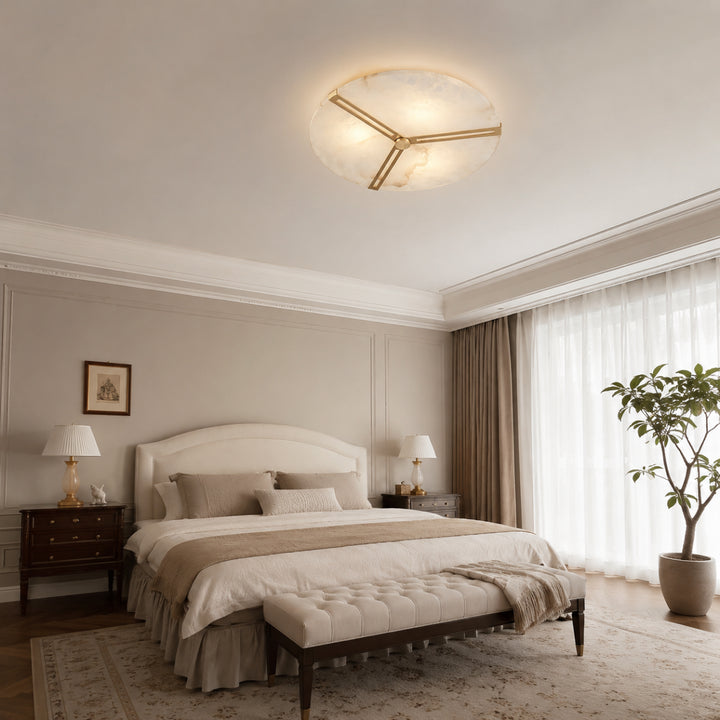 Alabaster Round Ceiling Light 7