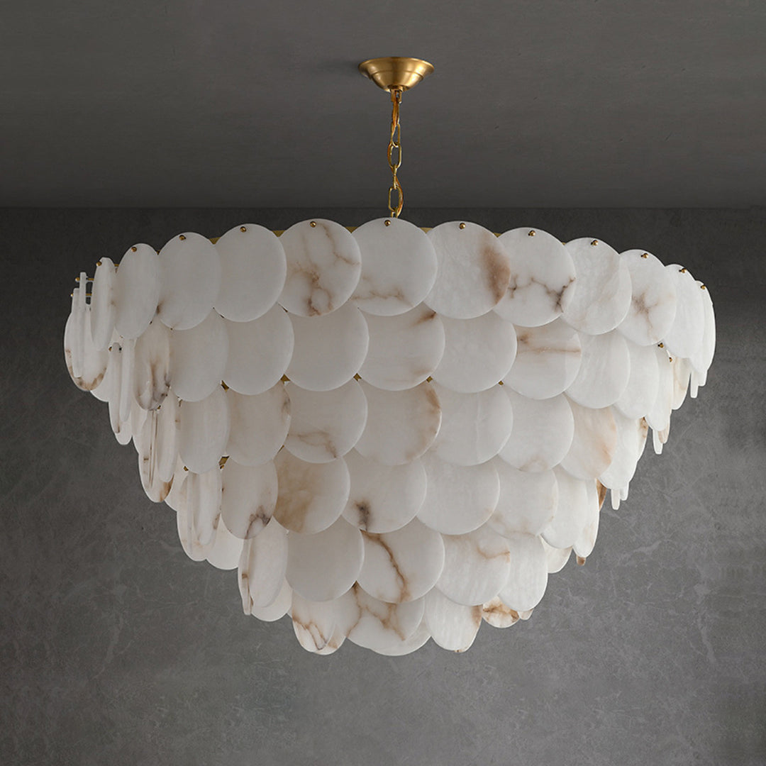 Alabaster Shell Chandelier 11