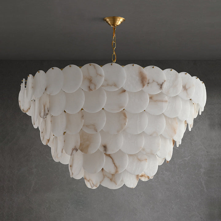 Alabaster Shell Chandelier 11