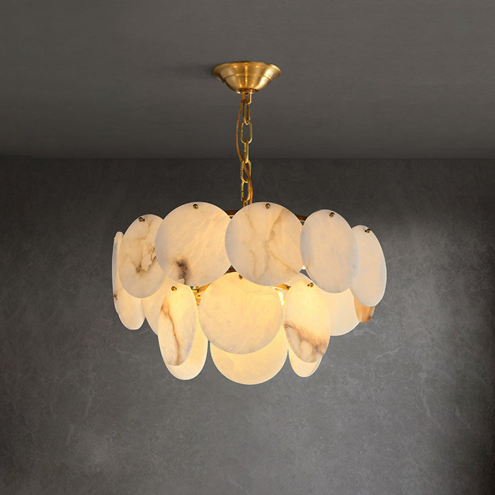 Alabaster Shell Chandelier 12