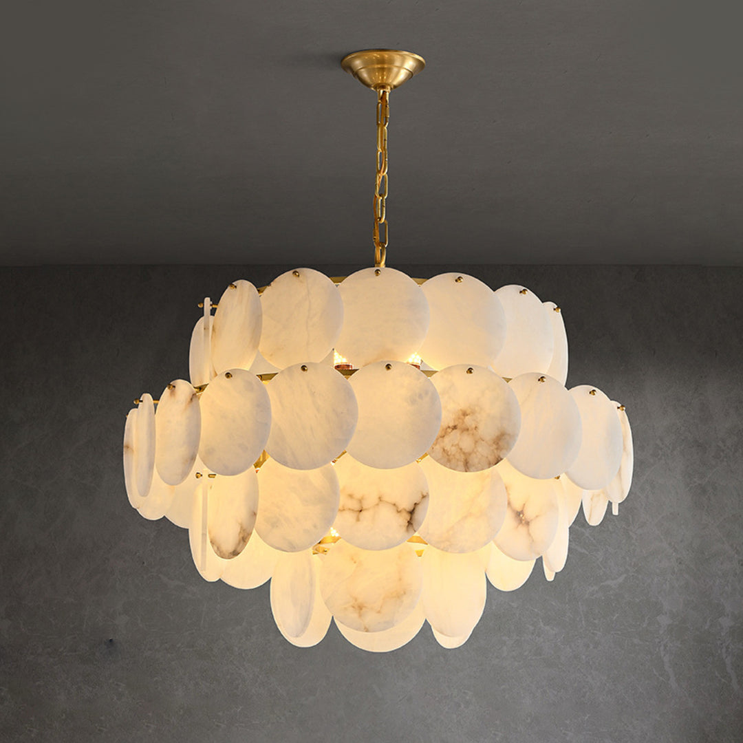 Alabaster Shell Chandelier 13